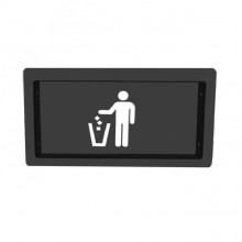 In-counter door for trash bin access