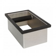 In-Counter coffee grounds knock box 