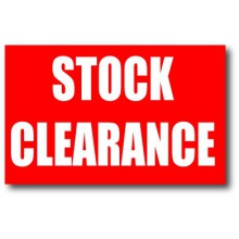 STOCK CLEARANCE / 25% - 50% Discount